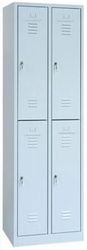 Lockerkast 4-deurs 195 x 60 x 50cm in 2 Kleur Combinaties